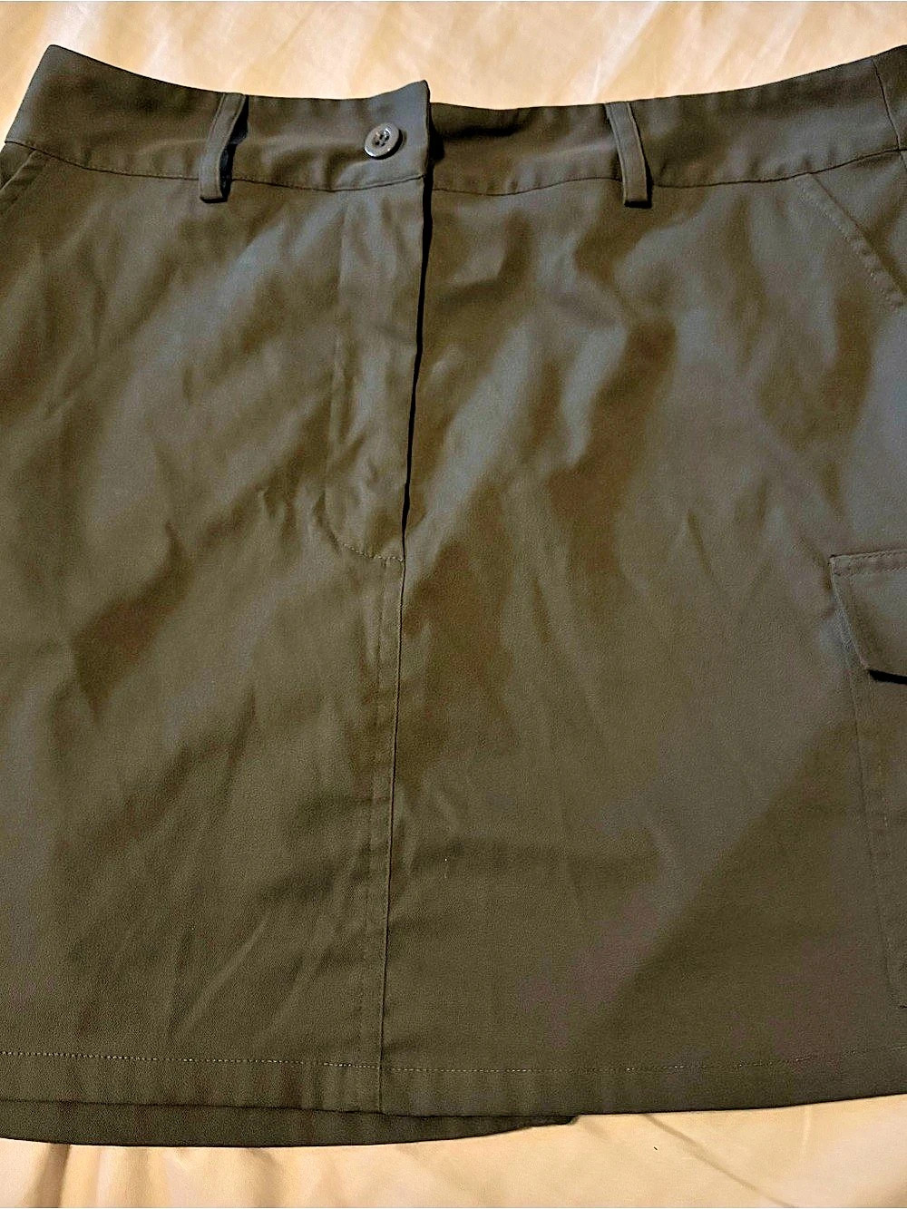 19 Cooper Green Cargo Mini Skirt Size M Utility Pocket Y2K Streetwear